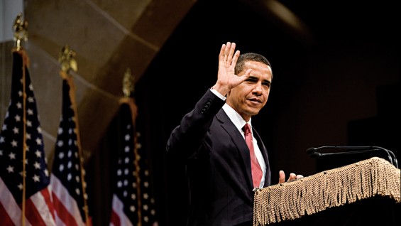 In 2008 President Obama, then a senator, gave a speech in The Great Hall