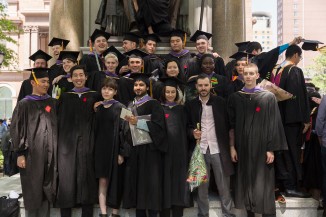 Members of the 2018 graduating class of The Irwin S. Chanin School of Architecture