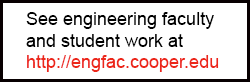 See engineering faculty and student work at http://engfac.cooper.edu
